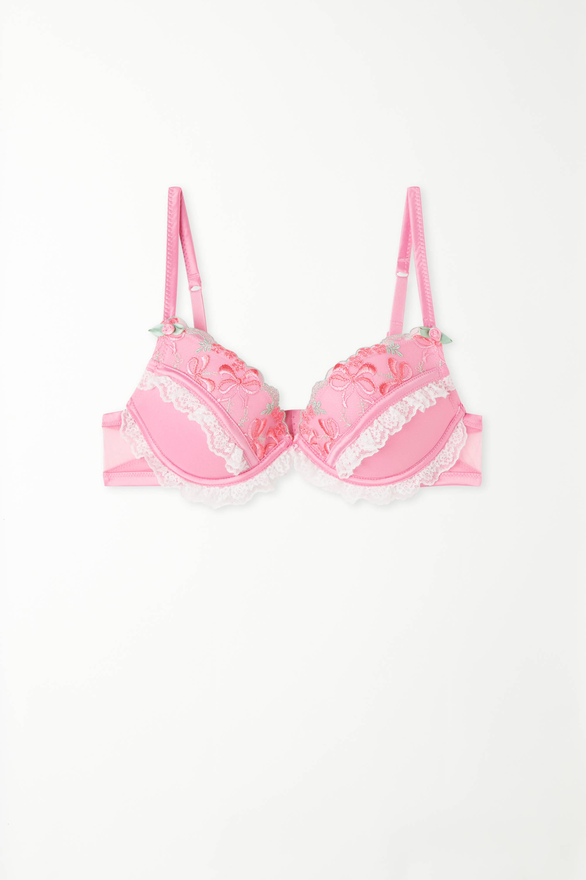 Los Angeles Pink Candy Lace Super Push-Up Bra