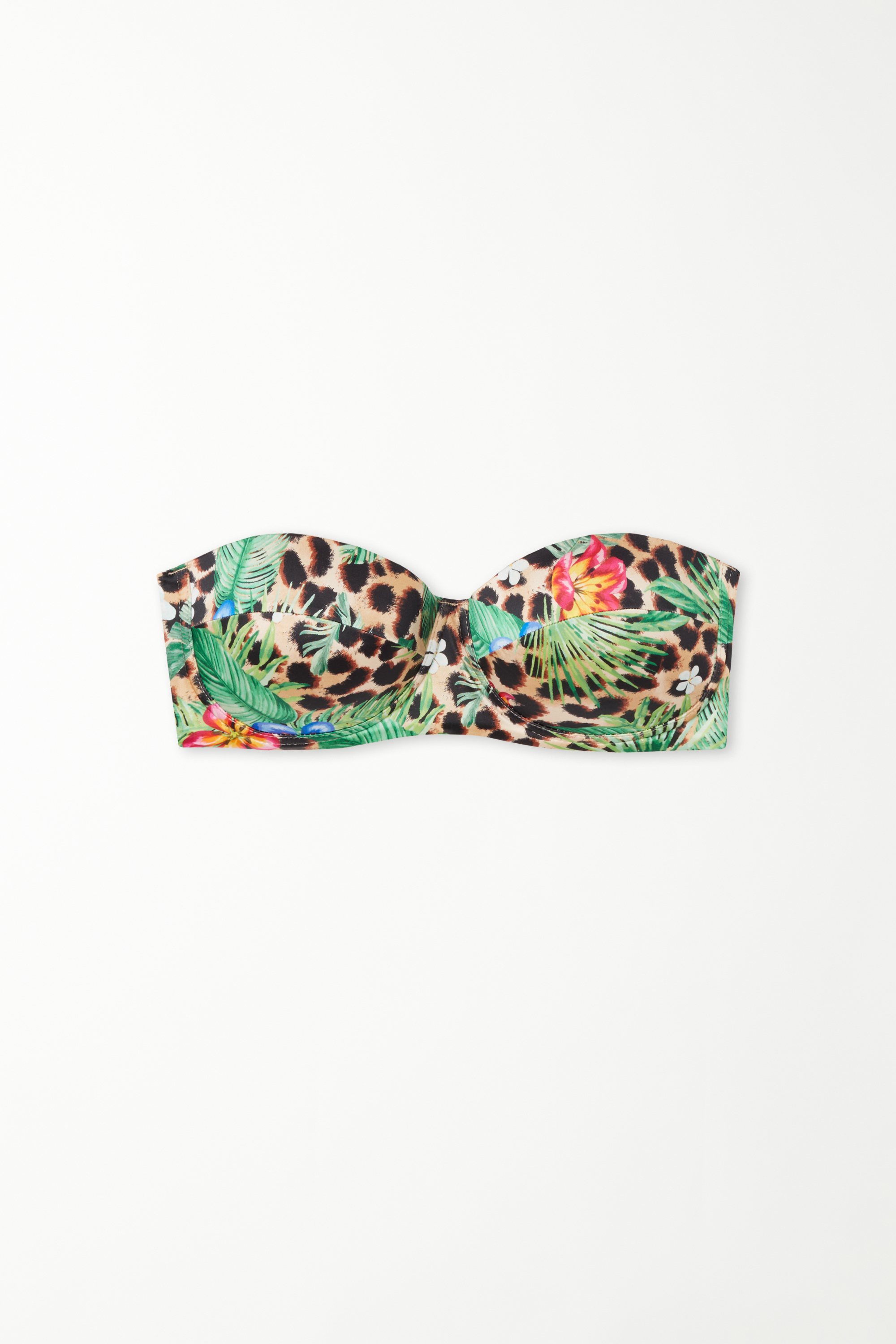 Wild Blossom Padded Bandeau Bikini Top