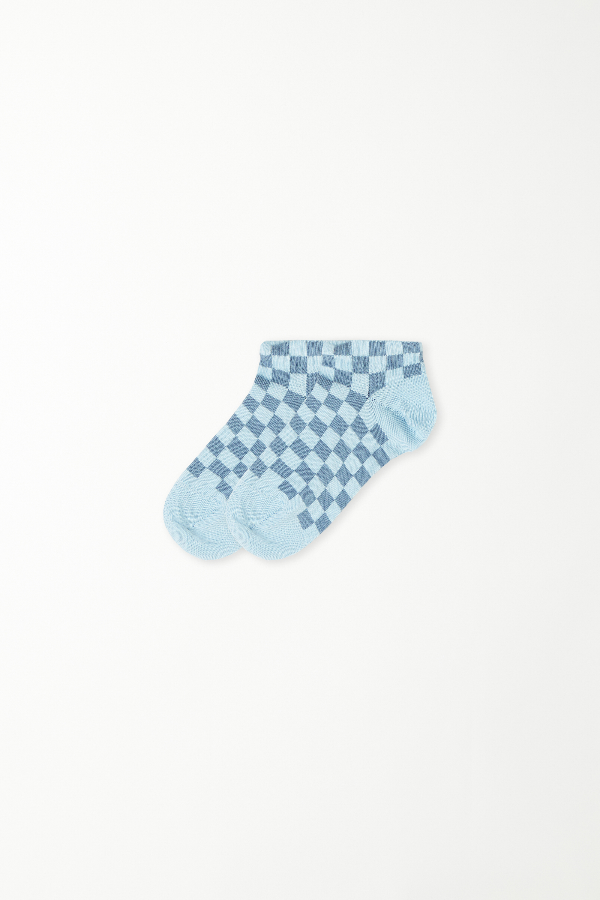 Boys’ Patterned Cotton Trainer Socks