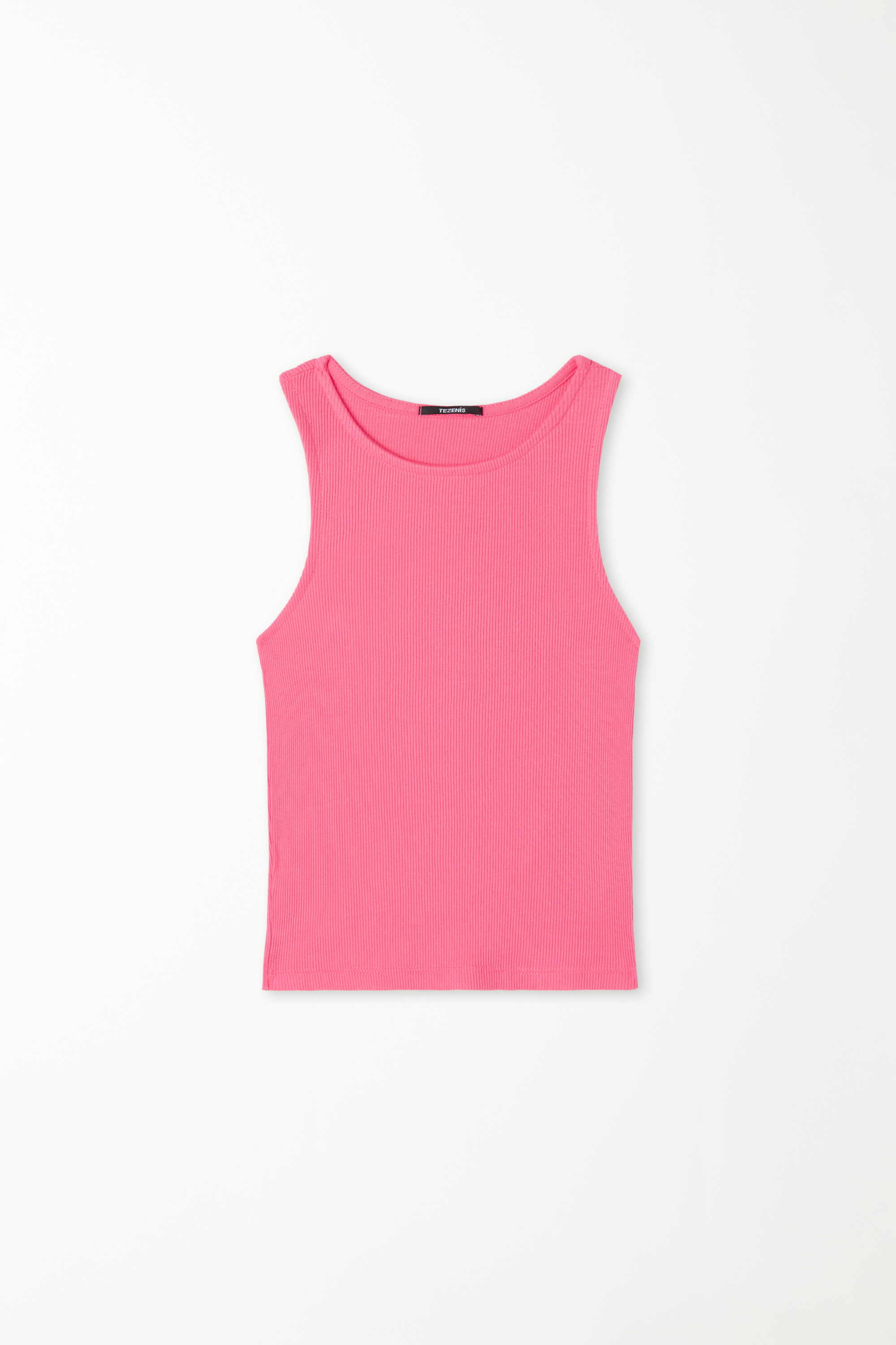 Girls’ Ribbed Camisole with Wide Shoulder Straps