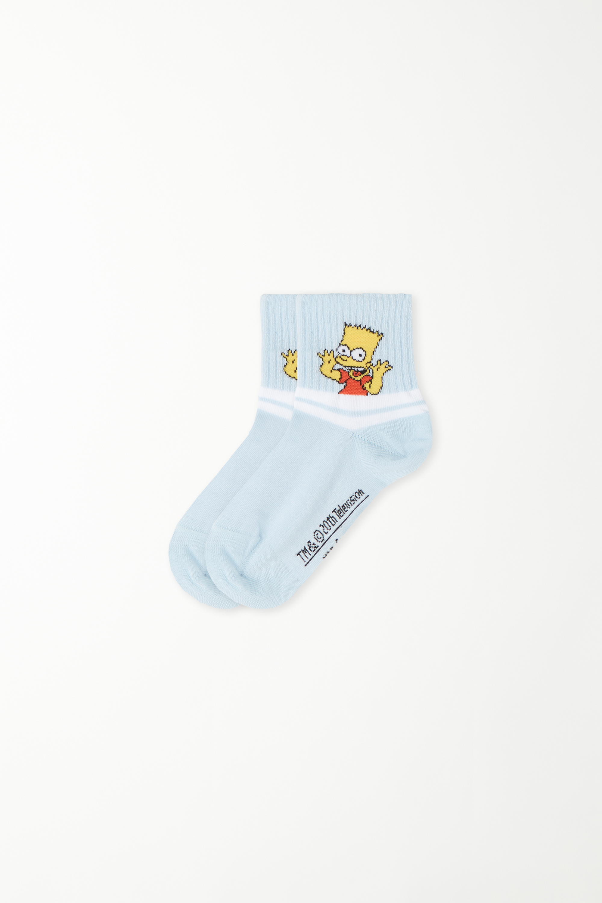 Boys’ Short Socks with The Simpsons Print