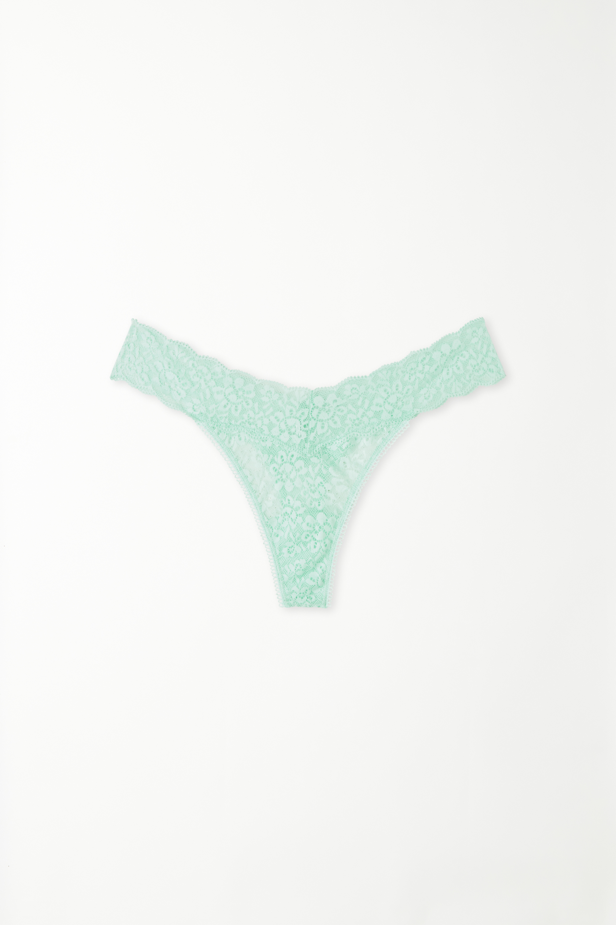 Recycled Lace High-Cut Thong
