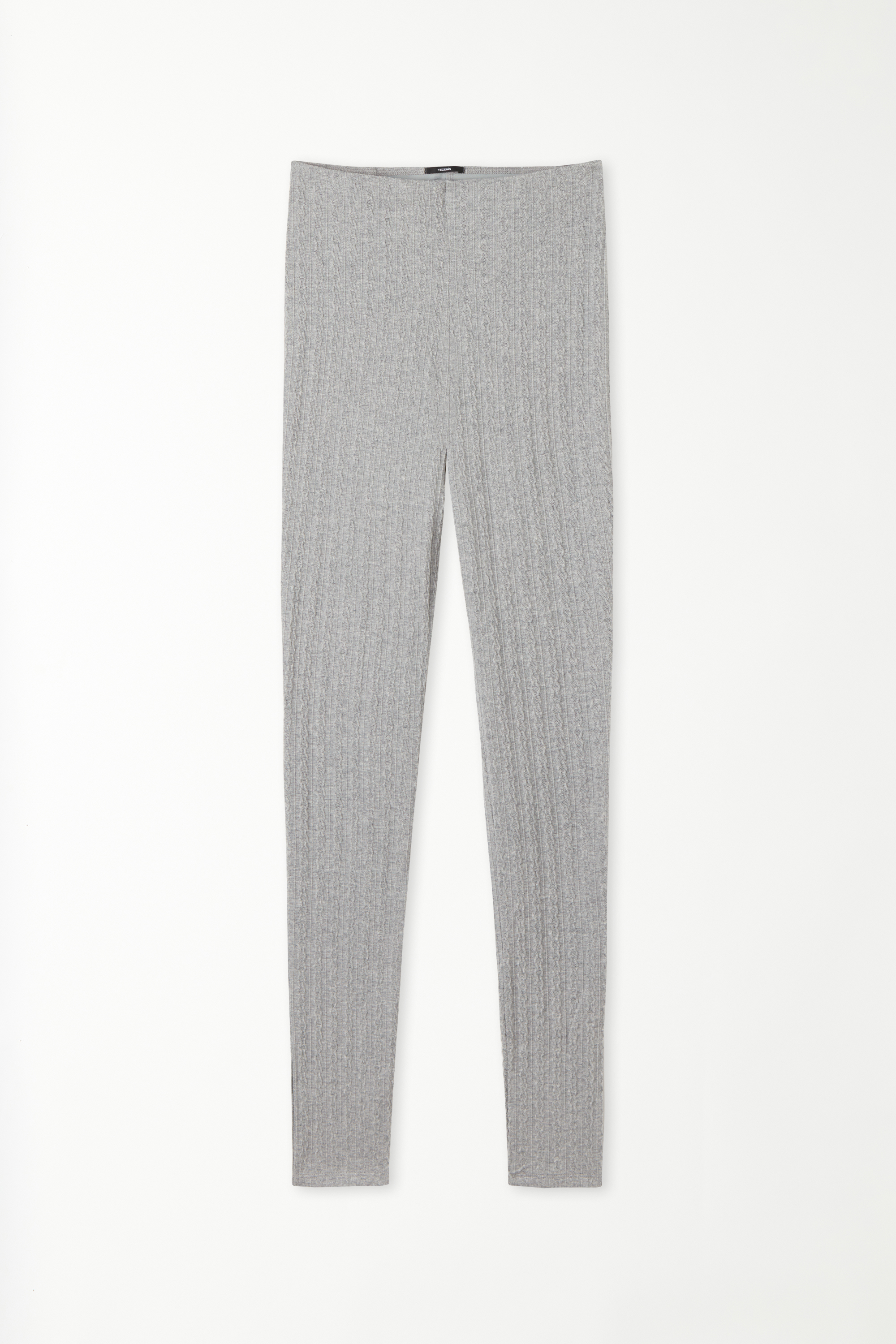 Ribbed Cable-Knit Effect Leggings
