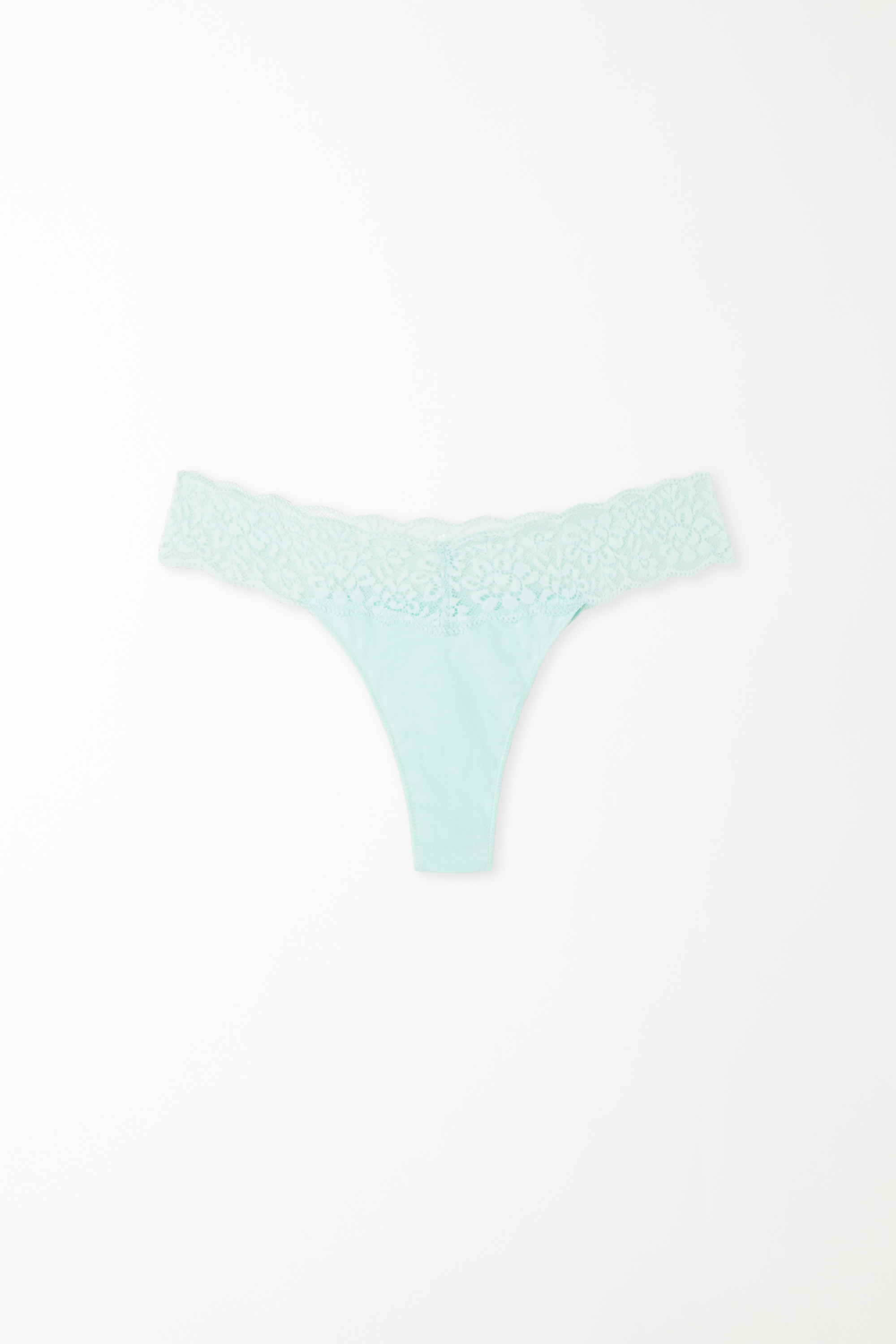 Recycled Cotton and Lace Brazilian Panties