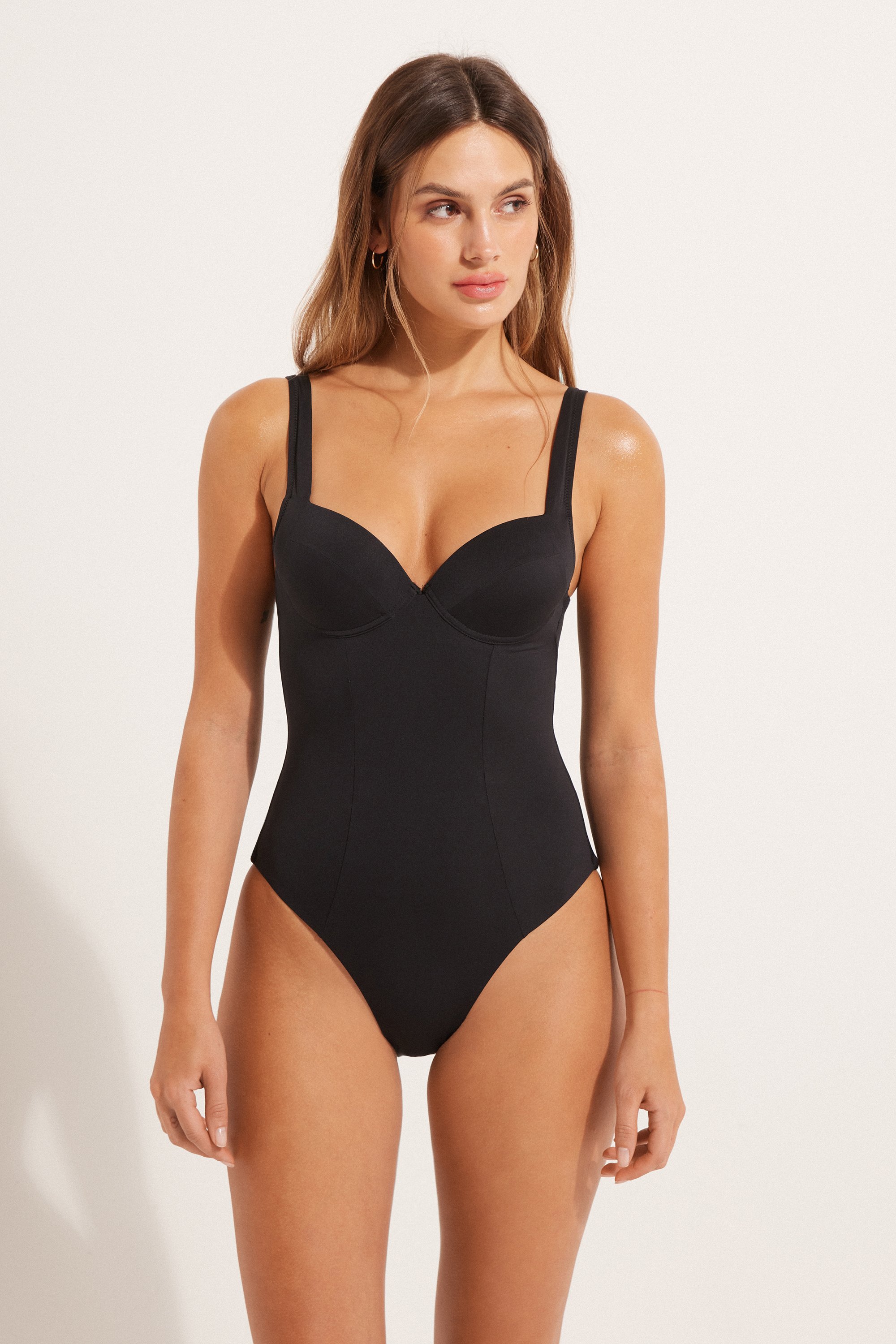 Recycled Microfiber Balconette One Piece Swimsuit