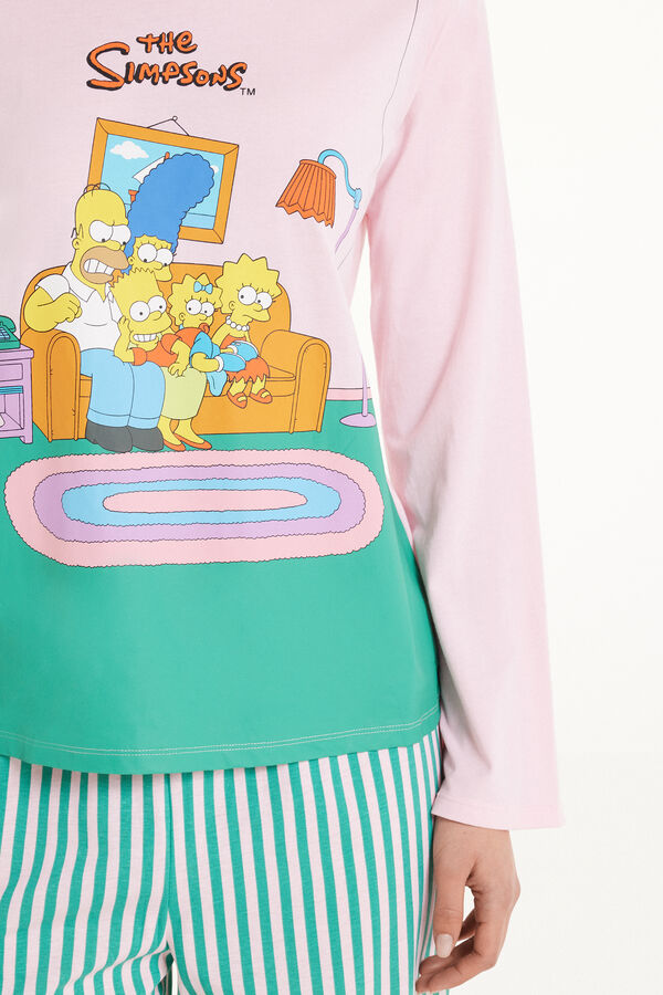 Hosszú Pizsama Nyomott The Simpsons Mintával  