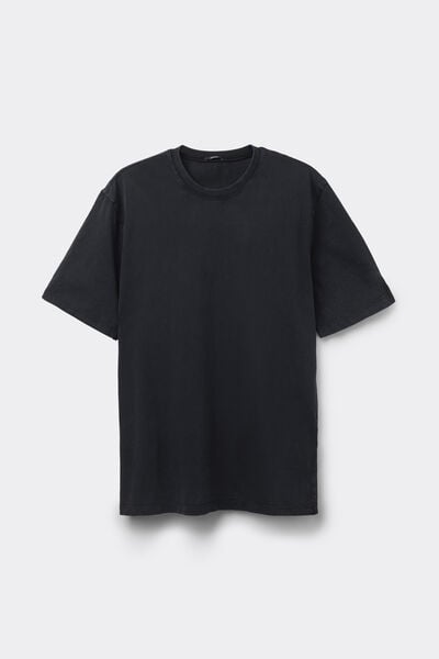 T-Shirt Girocollo 100% Cotone Delav&eacute;