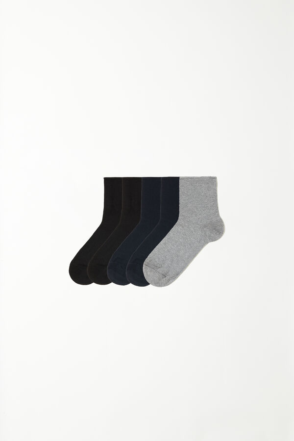 5 Pairs of Hemless Cotton Short Socks  
