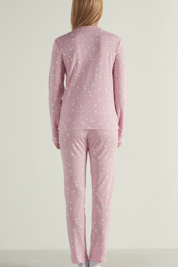 Long V-Neck Star Pyjamas  