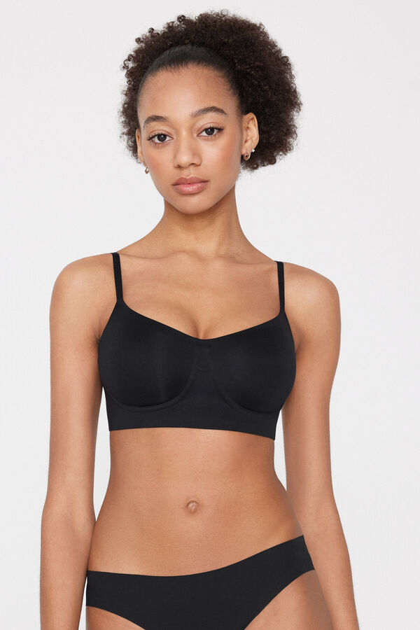 Balconette-BH mit offenkantiger Verarbeitung Natural Lifting  