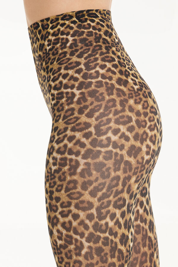 leopard-print tights