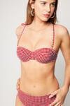 Summer Vichy Padded Bandeau Bikini Top