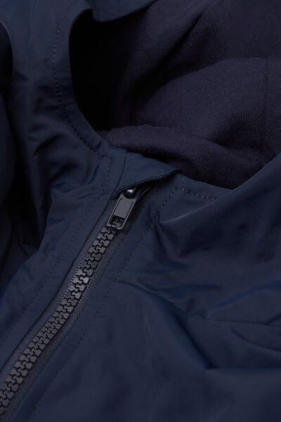 Unisex-Jacke mit Rei&szlig;verschluss und Kapuze aus Funktionsgewebe f&uuml;r Kinder