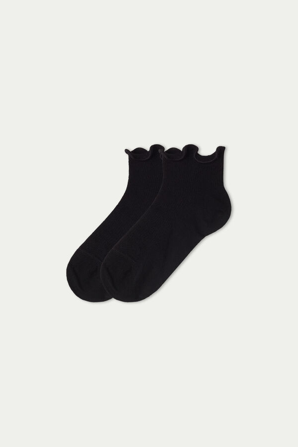 Nízke Bavlnené Vzorované Ponožky  