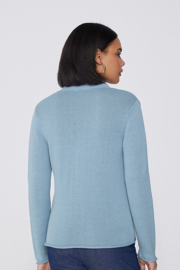 Langärmeliger Cardigan aus Baumwolle in Fully-Fashioned-Verarbeitung  