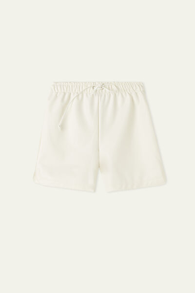 Coated-Effect Thermal Shorts with Drawstring