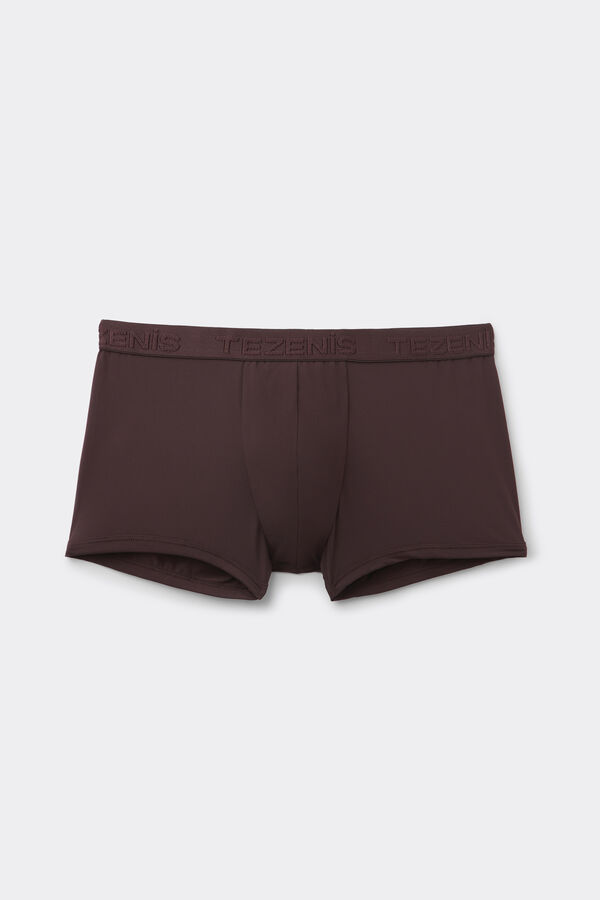 Elastic Microfibre Boxers with Logo  