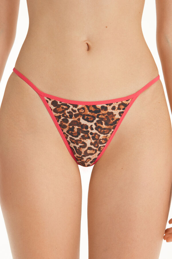 Strawberry Leopard String Thong 