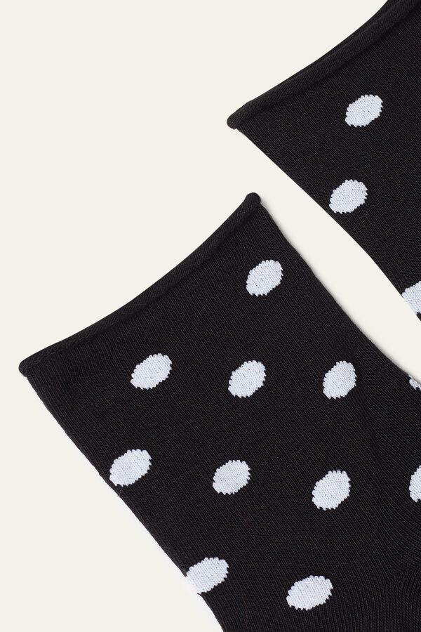 Krátké Bavlněné Ponožky se Vzorem bez Lemu  