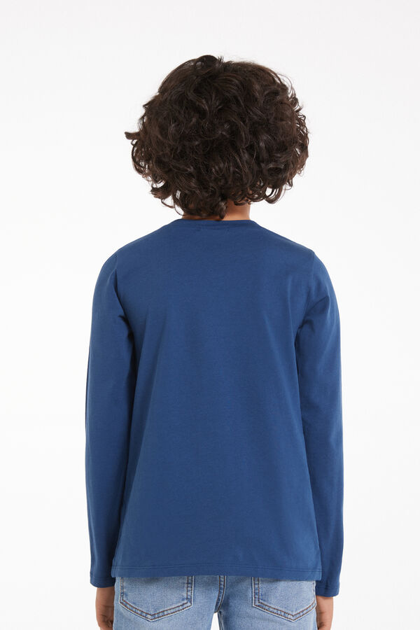 Bawełniana Bluzka Basic z Długim Rękawem dla Dzieci Unisex  