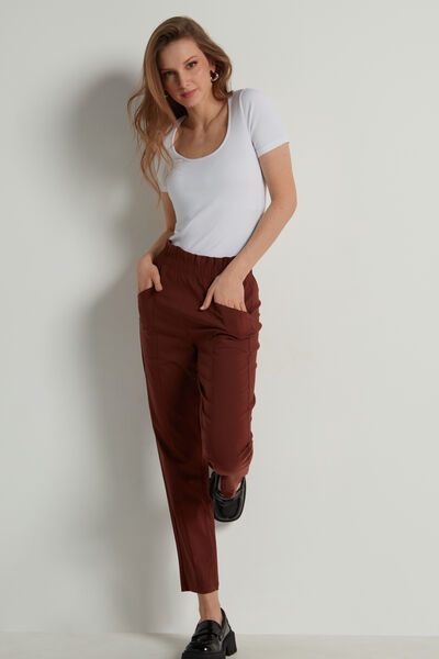 Canvas Joggers with Pockets