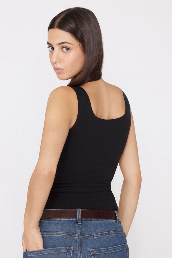 Laser-Cut Organic Cotton Camisole  