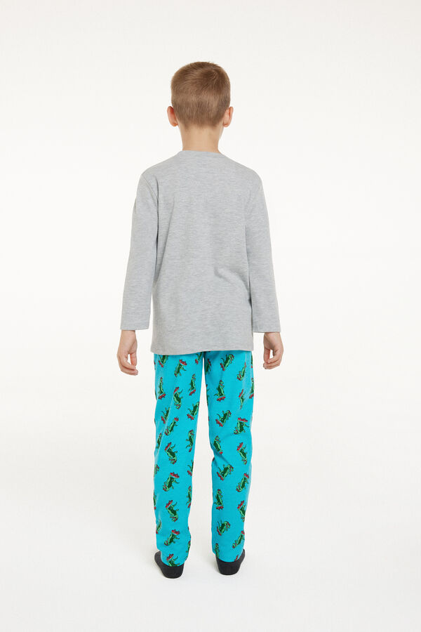 Pyjama Long Garçon Coton Imprimé « Skate Boy »  