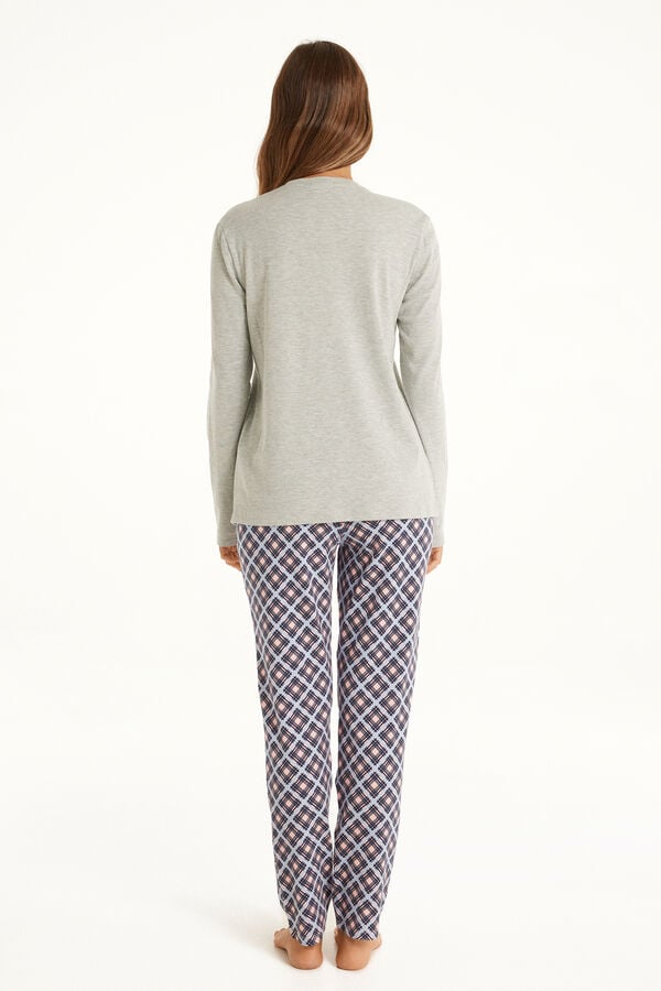 Pyjama Long Coton Imprimé Chien  