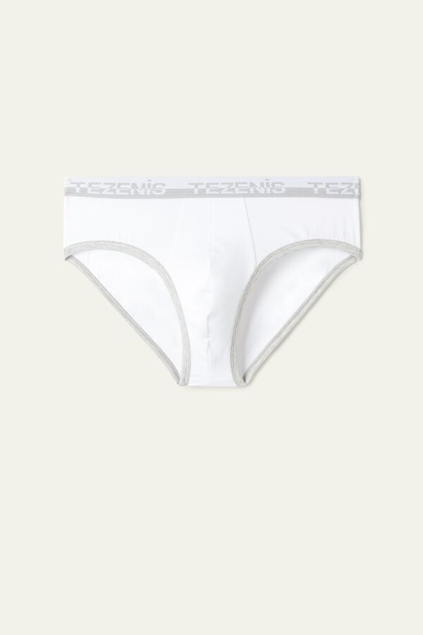 Cotton Briefs with Logo Elastic Band  
