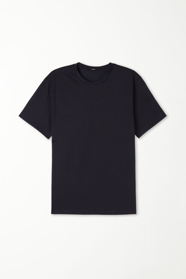 T-Shirt in 100% Cotone a Girocollo  