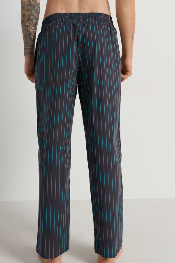 Long Cotton Canvas Trousers  