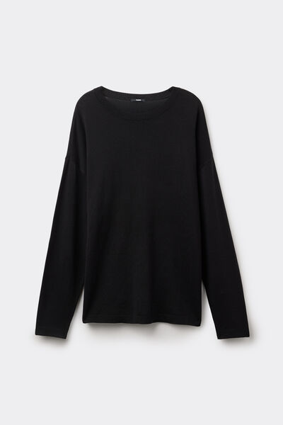 Maglia Pesante Manica Lunga in Viscosa con Spacchetti