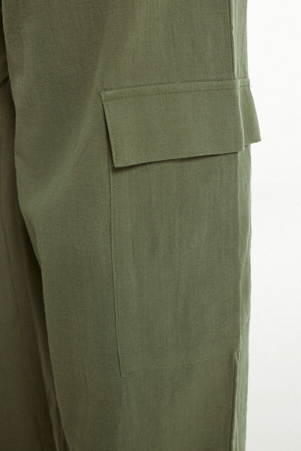 Pantalon 100 % Coton Ultra-léger avec Poches Cargo  