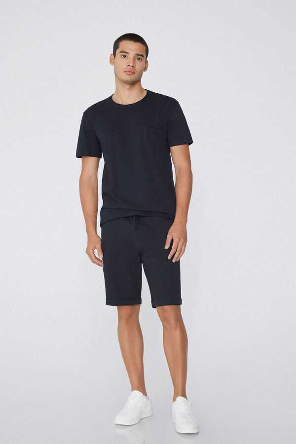 Cotton T-Shirt with Breast Pocket  