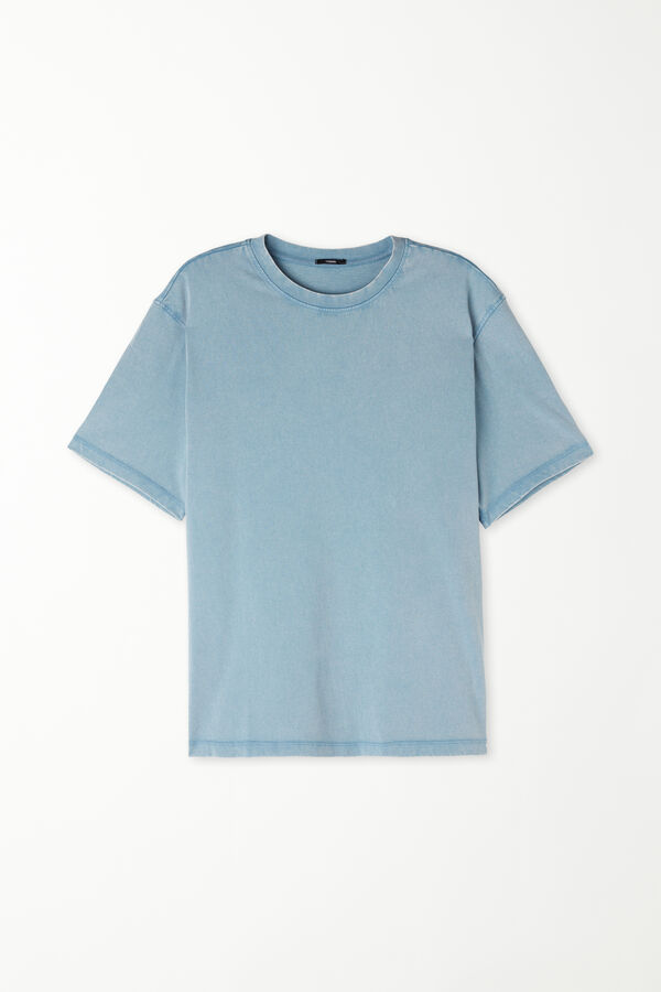 Washed Cotton Crew-Neck T-Shirt  