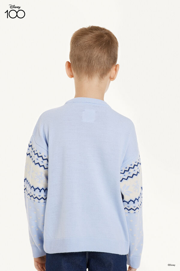 Χοντρή Μακρυμάνικη Μπλούζα με Print Disney για Αγόρια  