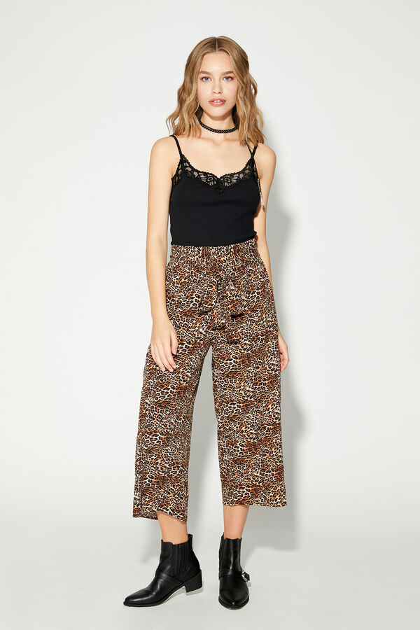 Culotte Trousers with Sash  