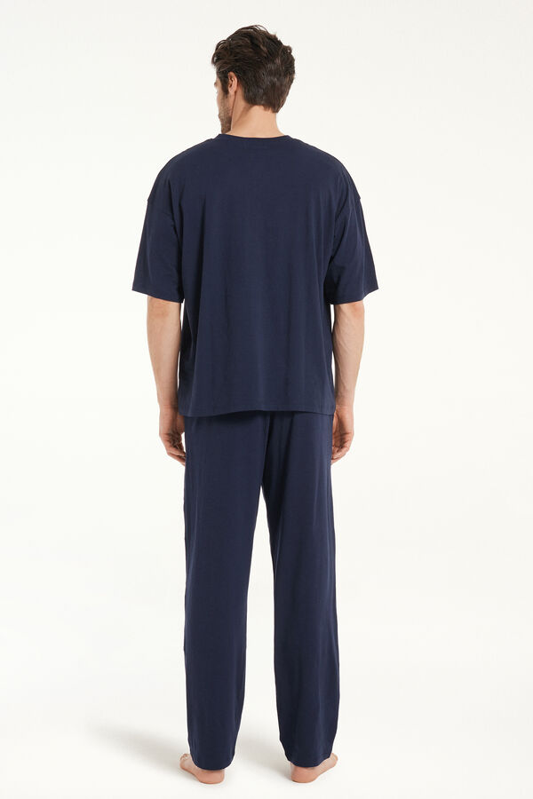 Oversize Long Pyjamas with Short Sleeves  