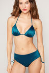 Haut de Bikini Triangle L&eacute;g&egrave;rement Rembourr&eacute; Shiny Glam Bleu