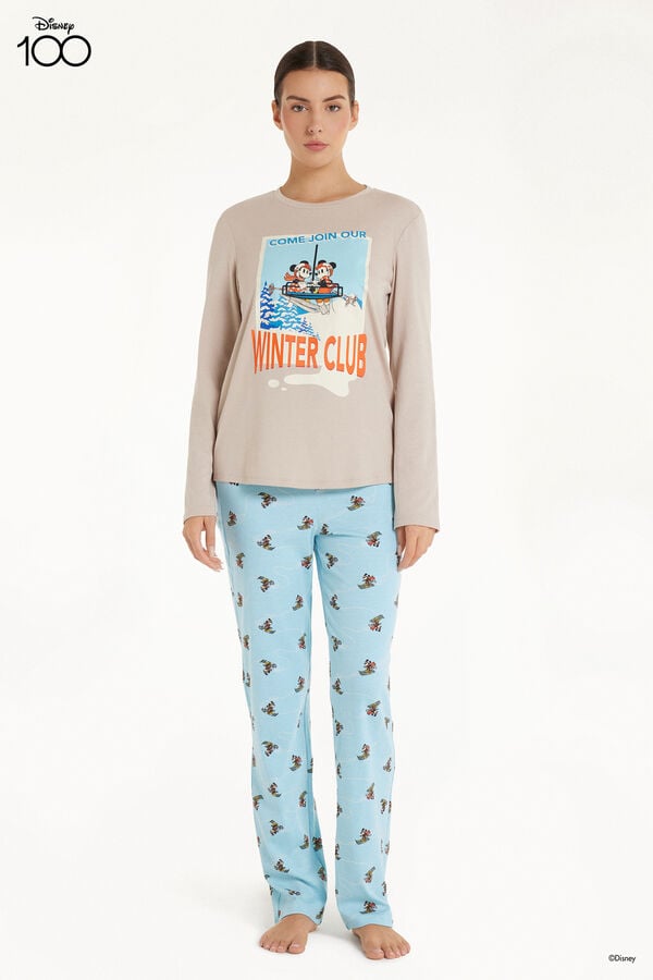 Langer Pyjama aus schwerer Baumwolle Disney  