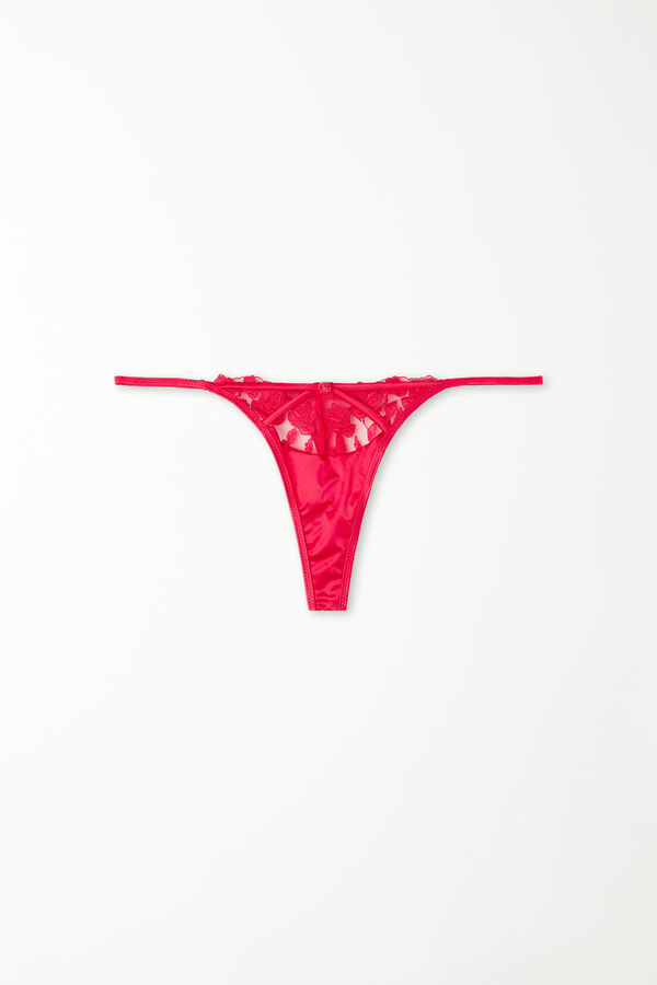 Red Passion Lace Hoge G-String in Tangastijl  