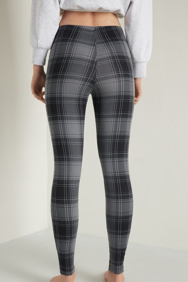 Printed Thermal Cotton Leggings Tezenis