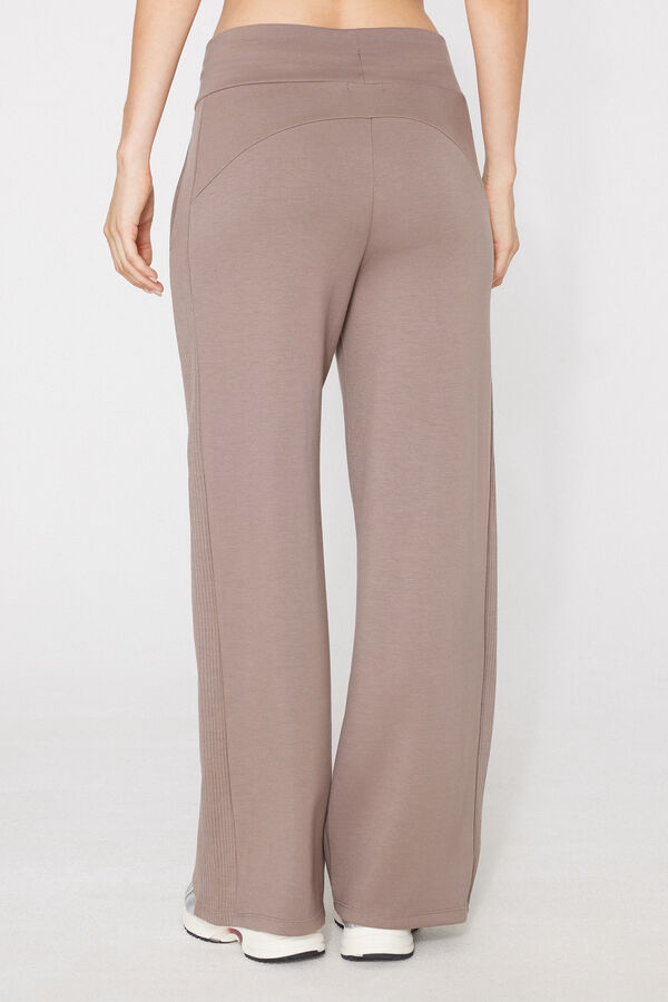 Pantalon Palazzo Bandes C&ocirc;tel&eacute;es Douceur Sup&eacute;rieure  