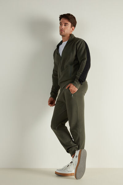 Fleece Trousers with Pockets and Zip