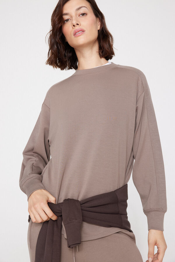 Felpa Girocollo Bande Costina Superior Softness  