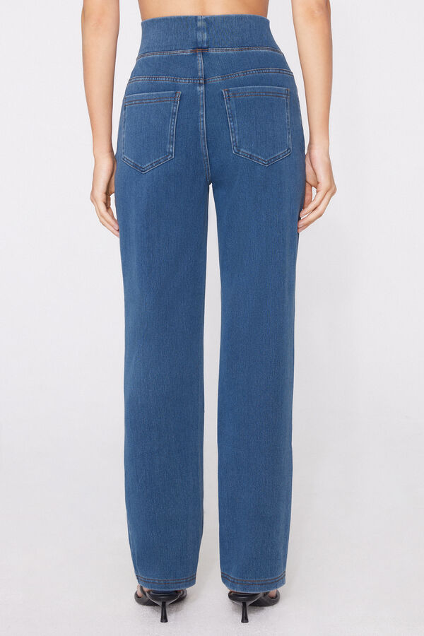 Pantaloni Dritti Denim Extra Stretch  