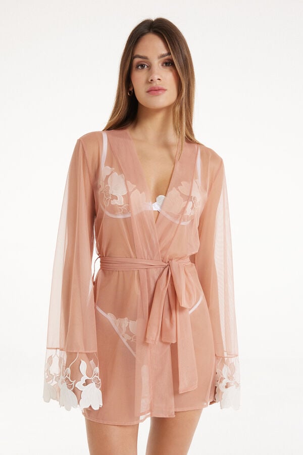 Timeless Flowers Long-Sleeved Dressing Gown  