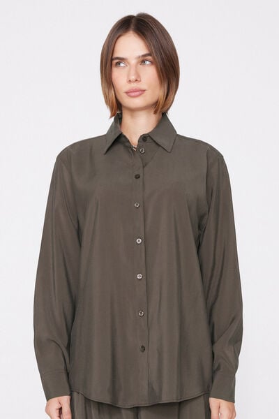 Suede-Touch Canvas Shirt