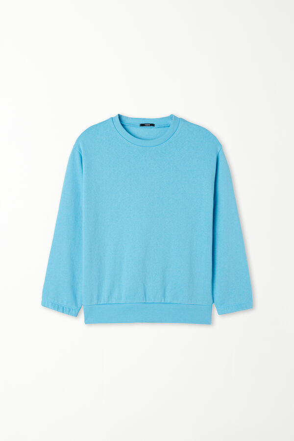 Kids’ Long-Sleeved Rounded-Neck Sweatshirt  
