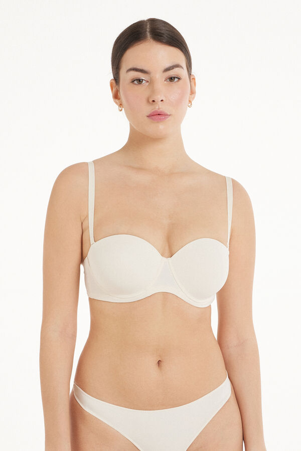 Recycled Microfiber Full Coverage Lightly Padded Bandeau Bra  